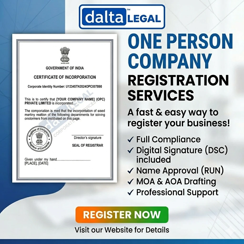 One Person Company Registration