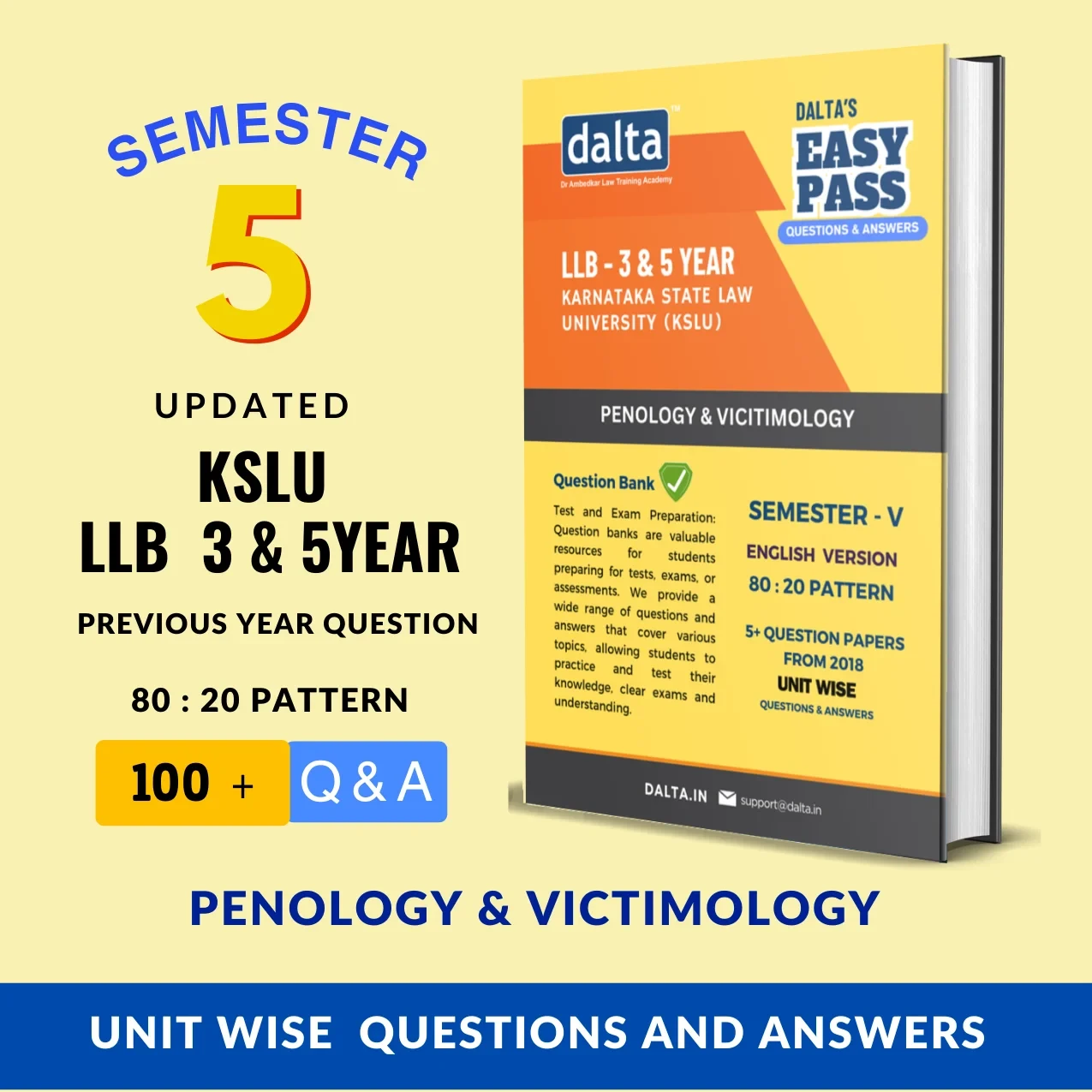 PENOLOGY AND VICTIMOLOGY (80:20 Marks) – Easy Pass | KSLU 3-Year & 5-Year LLB | 