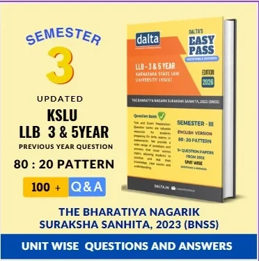THE BHARATIYA NAGARIK SURAKSHA SANHITA, 2023 (BNSS) (80:20 Marks) – Easy Pass | 