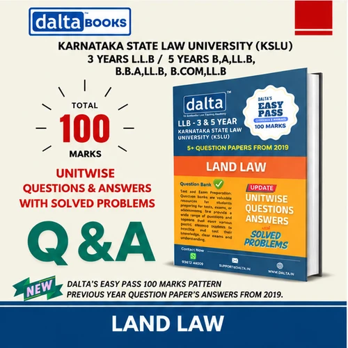LAND LAW (100 Marks)
