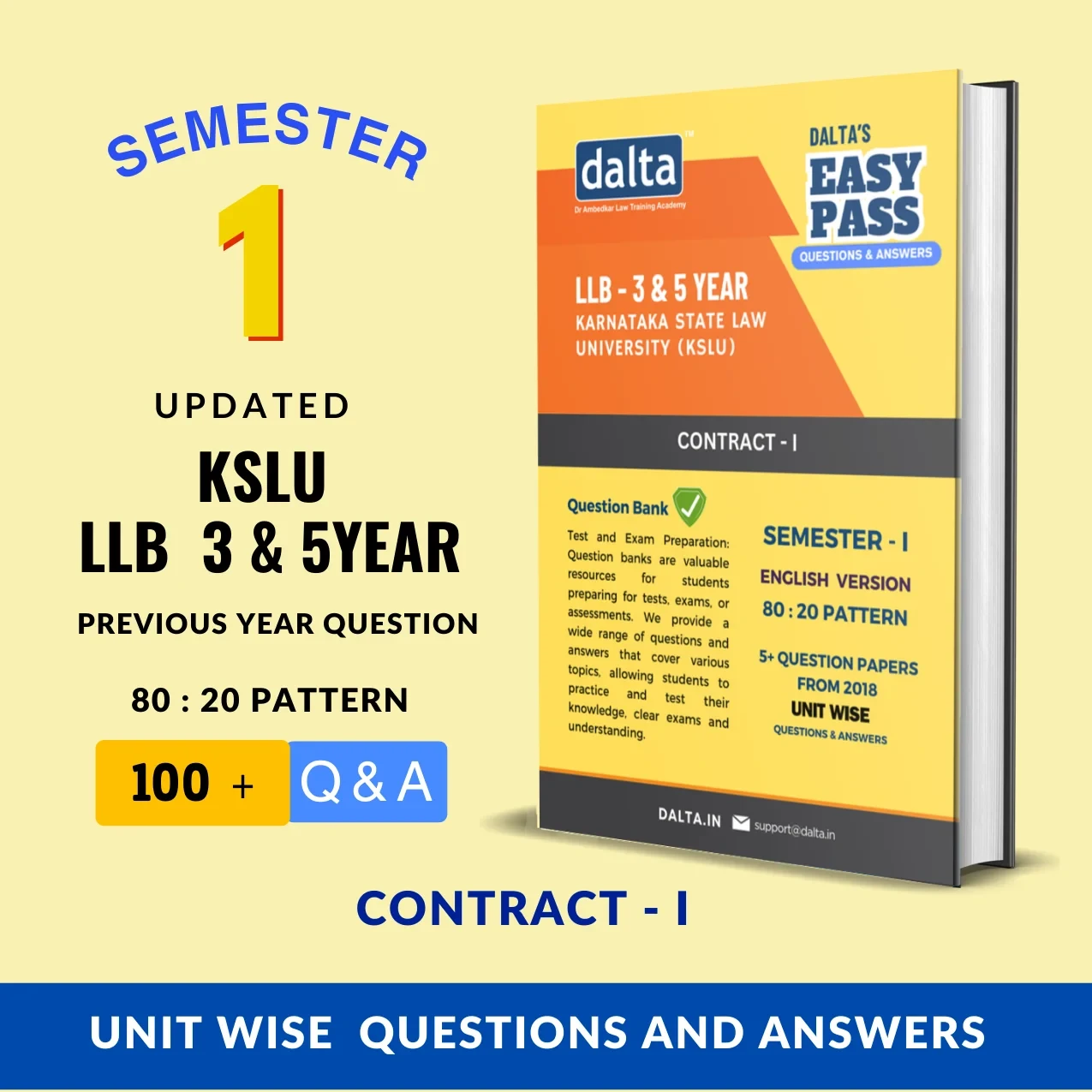 CONTRACT – I (80:20 Marks) – Easy Pass | KSLU 3-Year & 5-Year LLB | Exam-Oriente