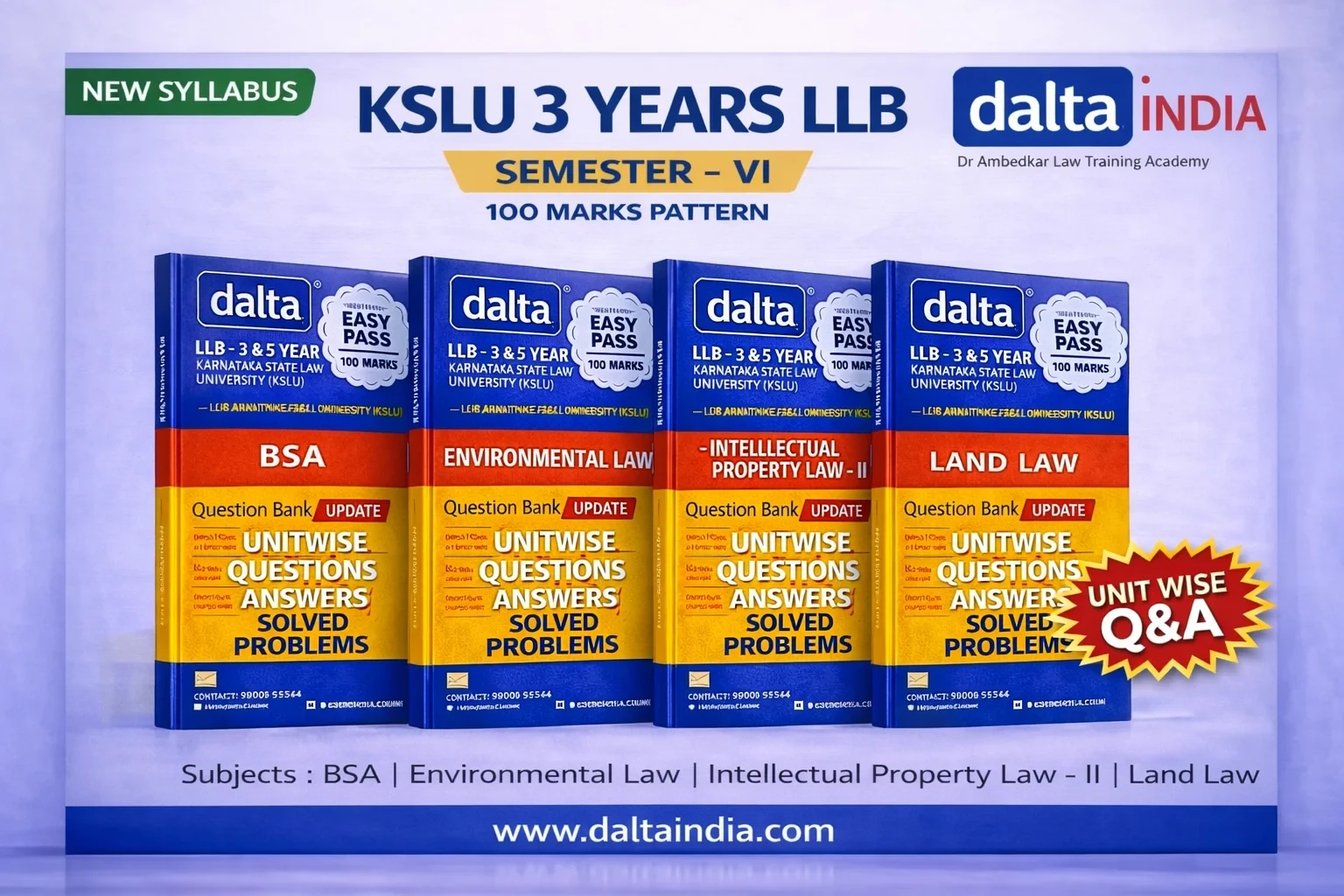 SEMESTER VI – 100 MARKS – ALL BOOKS | BSA (Bharatiya Sakshya Adhiniyam), Environ