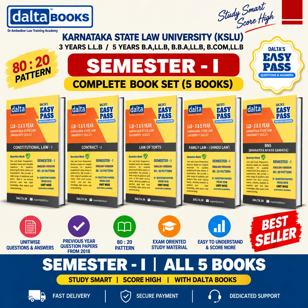 Semester I (80:20 Marks_All Books)