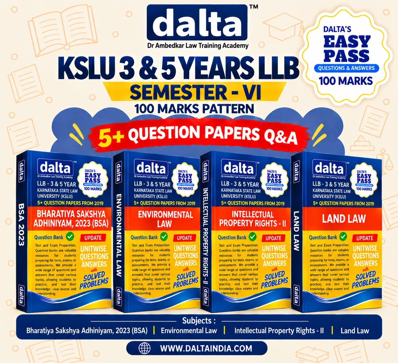 SEMESTER VI – 100 MARKS – ALL BOOKS