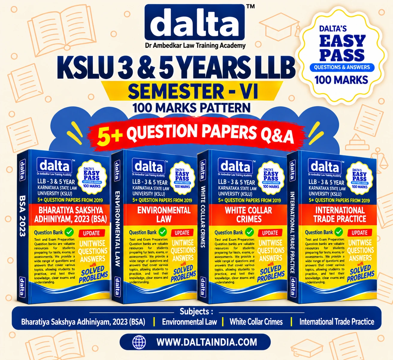KSLU Semester – VI  Book Set
